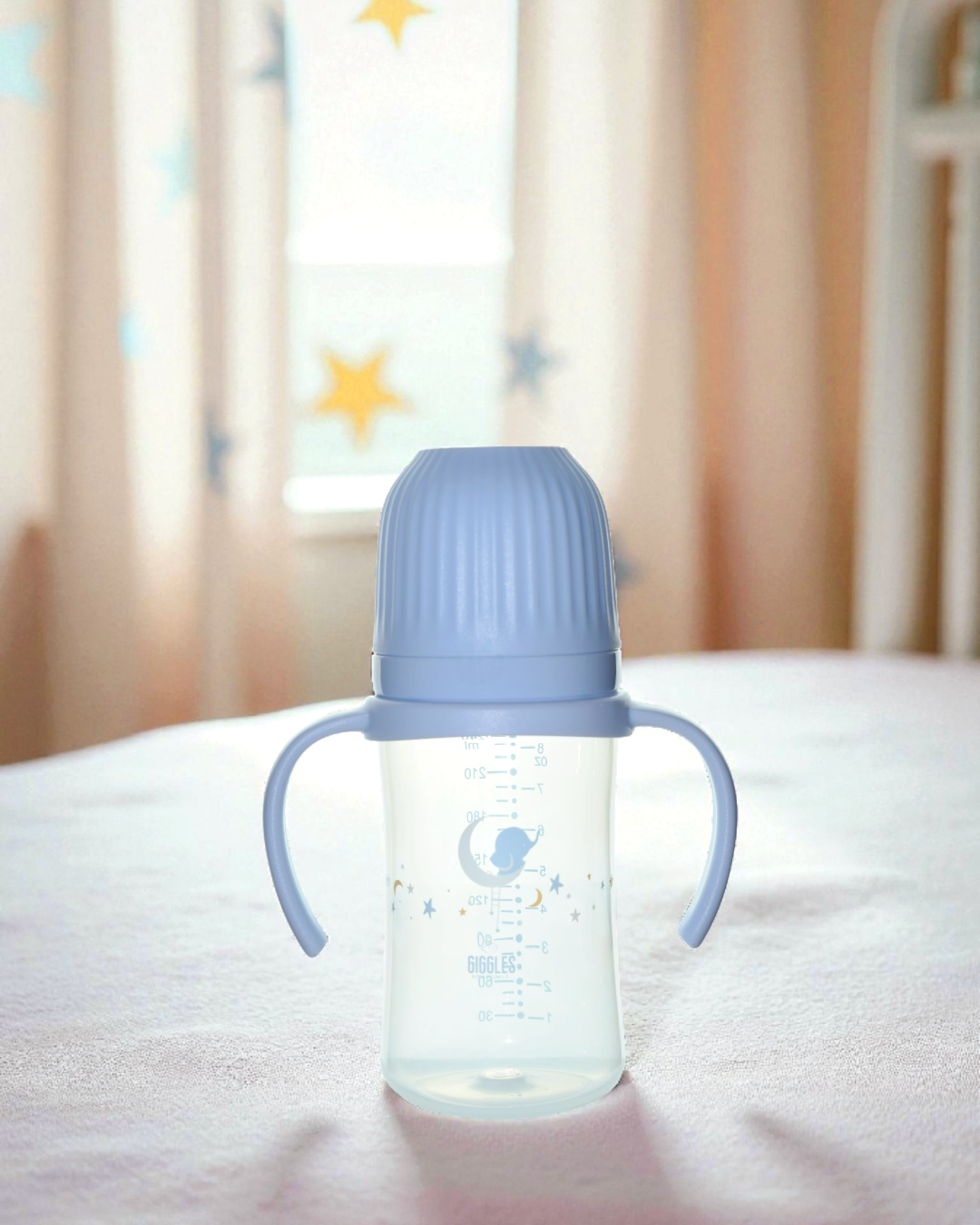 XW0004 BLUE Wide Neck Medium W/Handle - Image 1